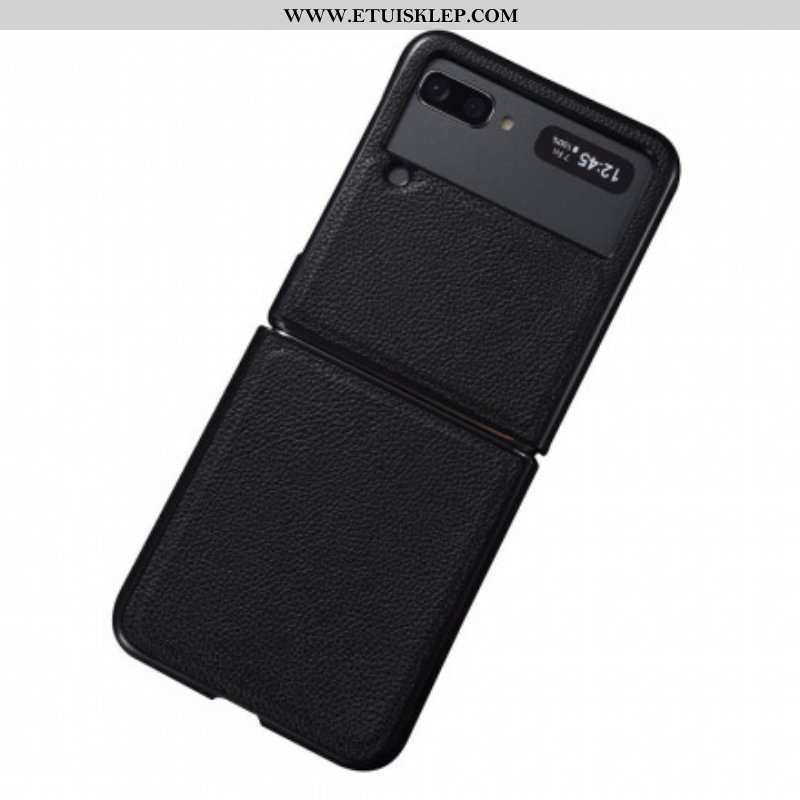 Etui do Samsung Galaxy Z Flip 3 5G Etui Folio Prawdziwa Skóra